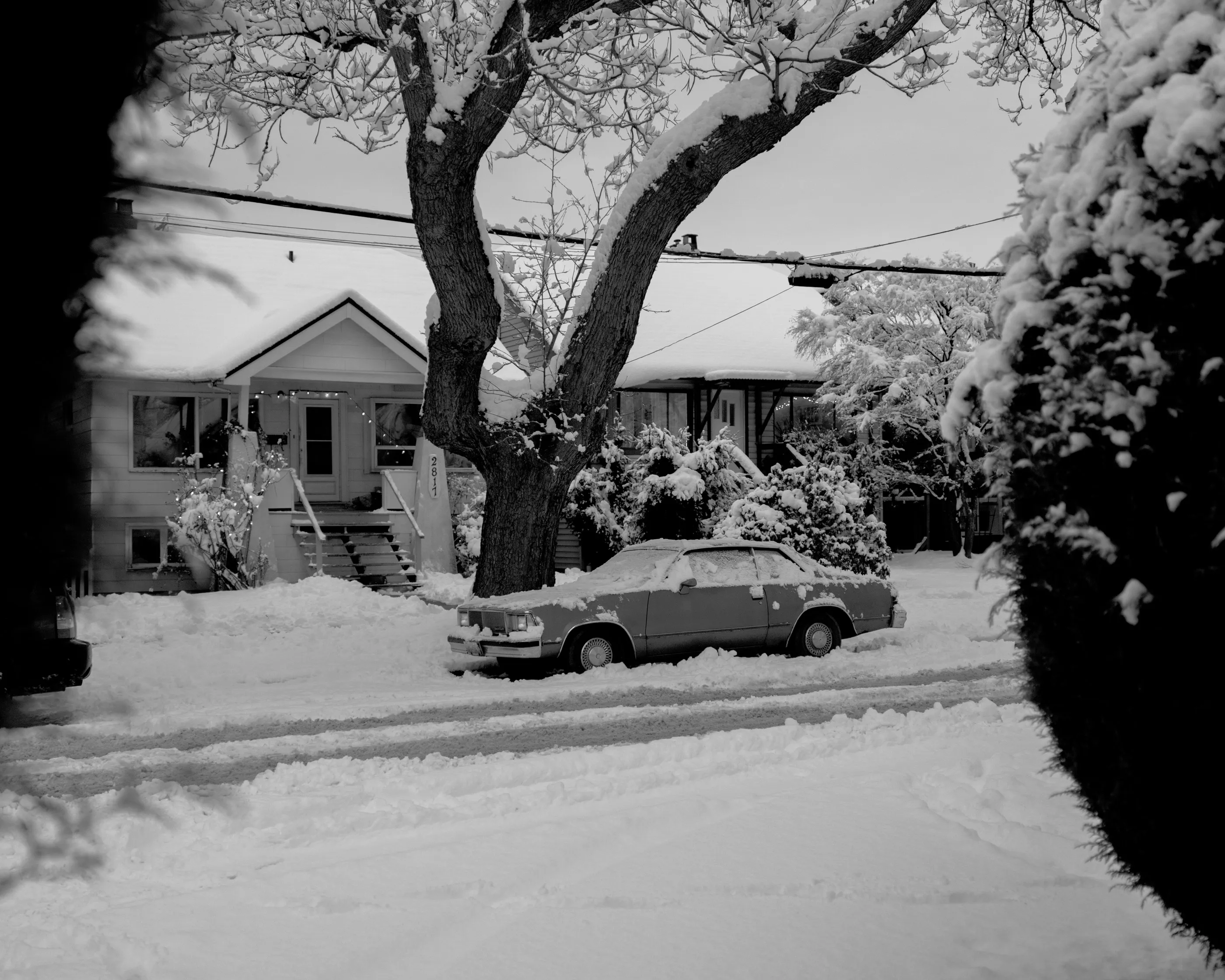 The snow in Vancouver